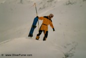 snowboard glacier landing jump
