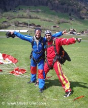 spezial event tandem skydive after landing